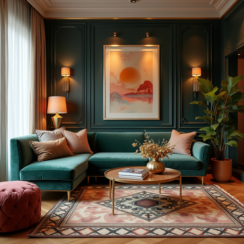 boho style living room 28