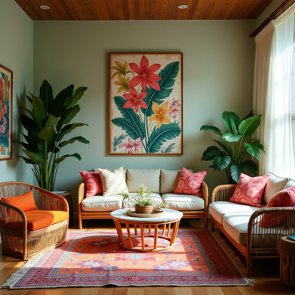 boho style living room 35