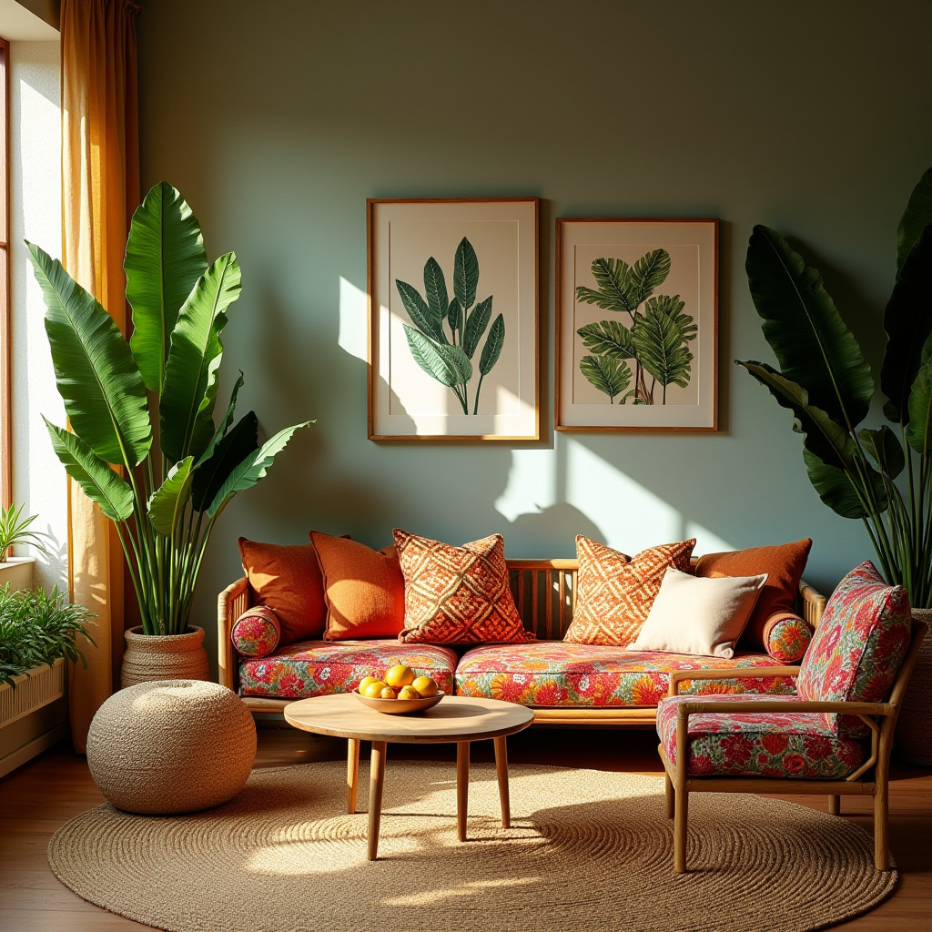 boho style living room 6