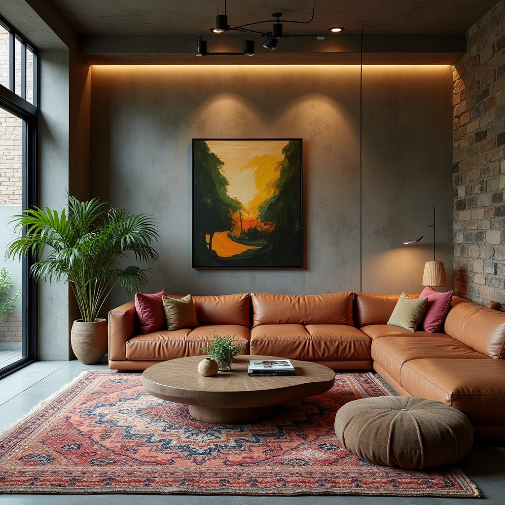 boho style living room 9
