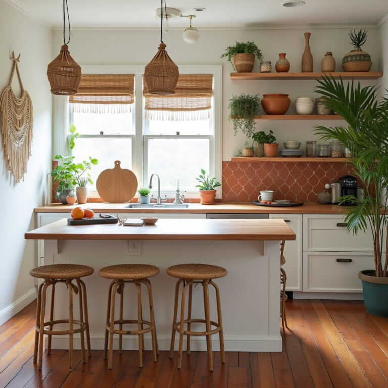 boho theme kitchen 1