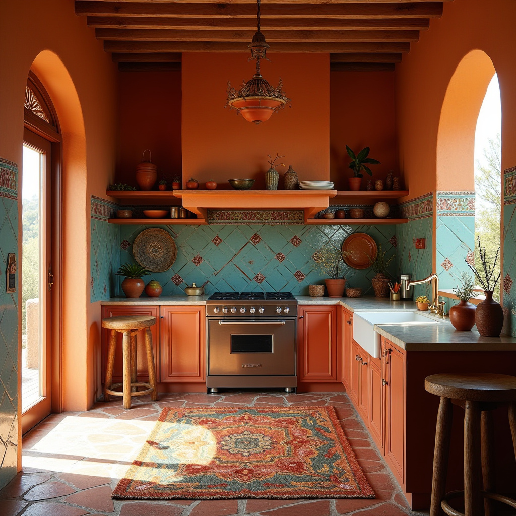 boho theme kitchen 13