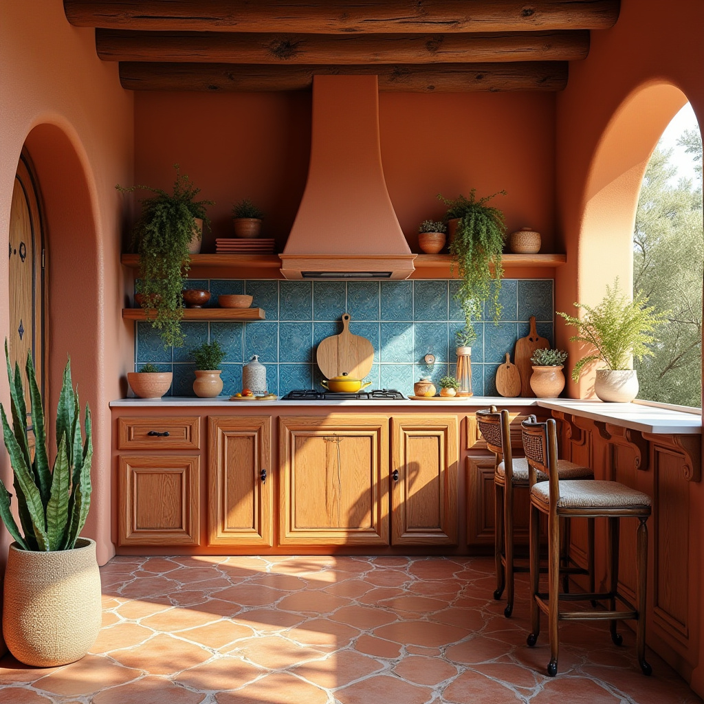 boho theme kitchen 14