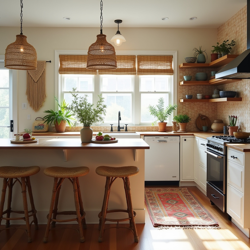 boho theme kitchen 2