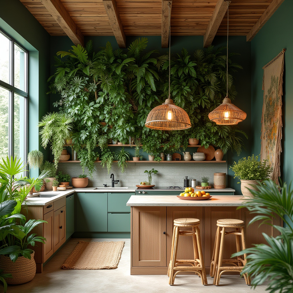 boho theme kitchen 22