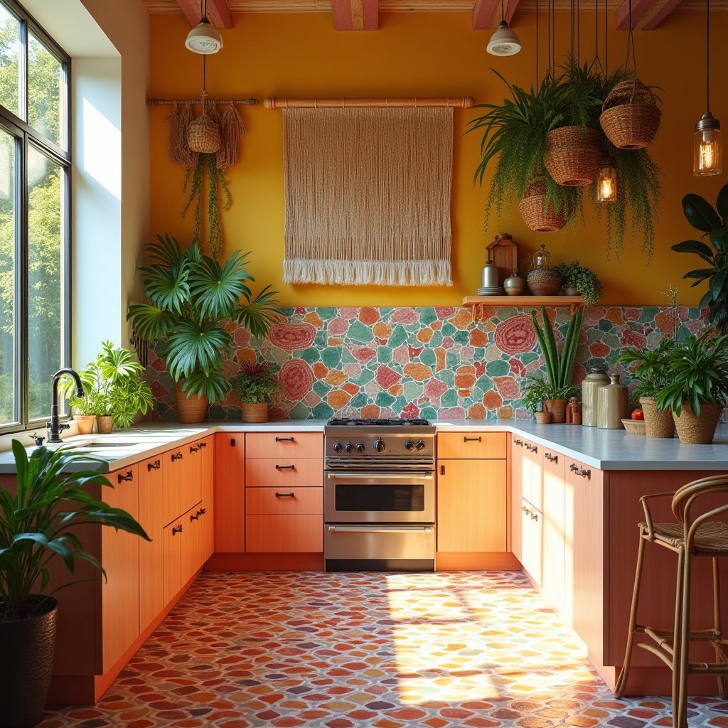 boho theme kitchen 29
