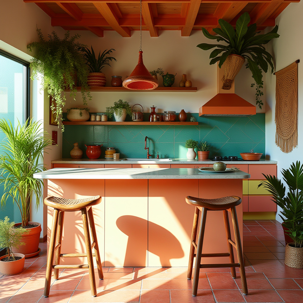 boho theme kitchen 30