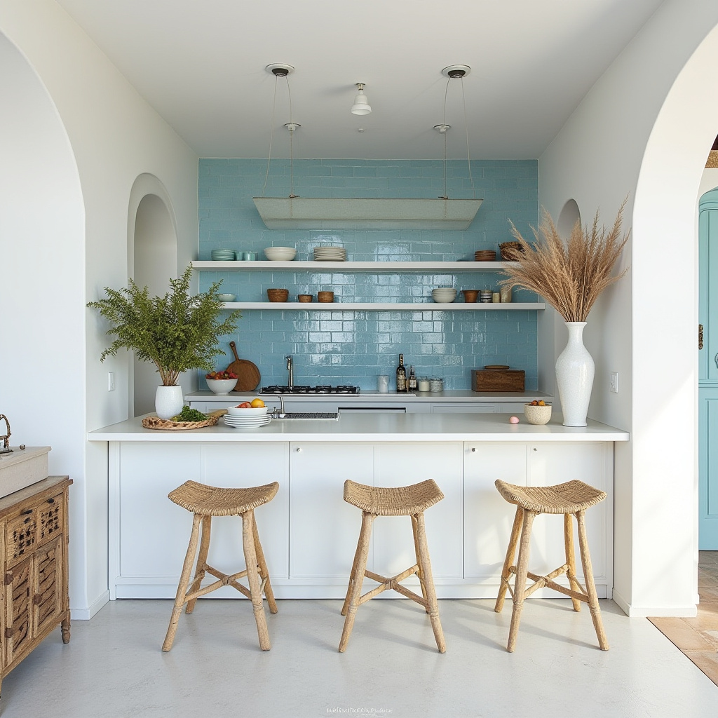 boho theme kitchen 35