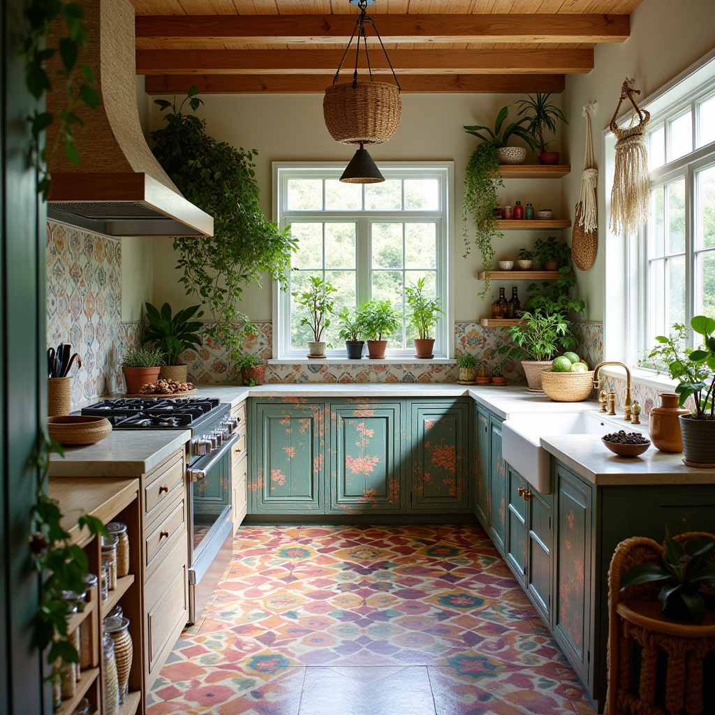 boho theme kitchen 39