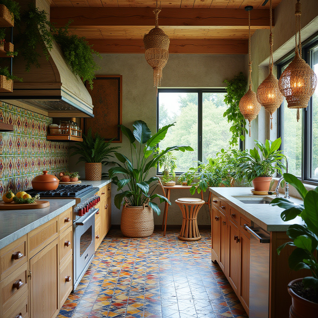 boho theme kitchen 40