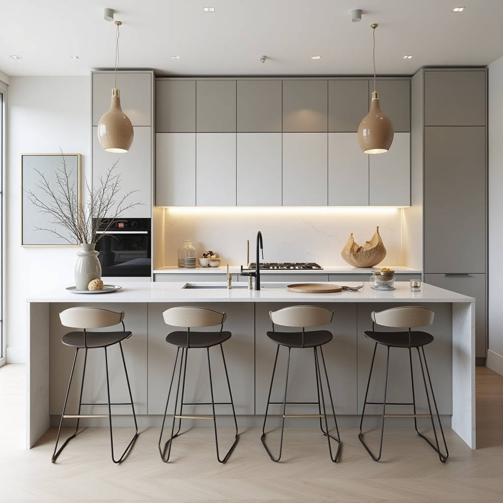 boho two tone kitchen cabinets 23