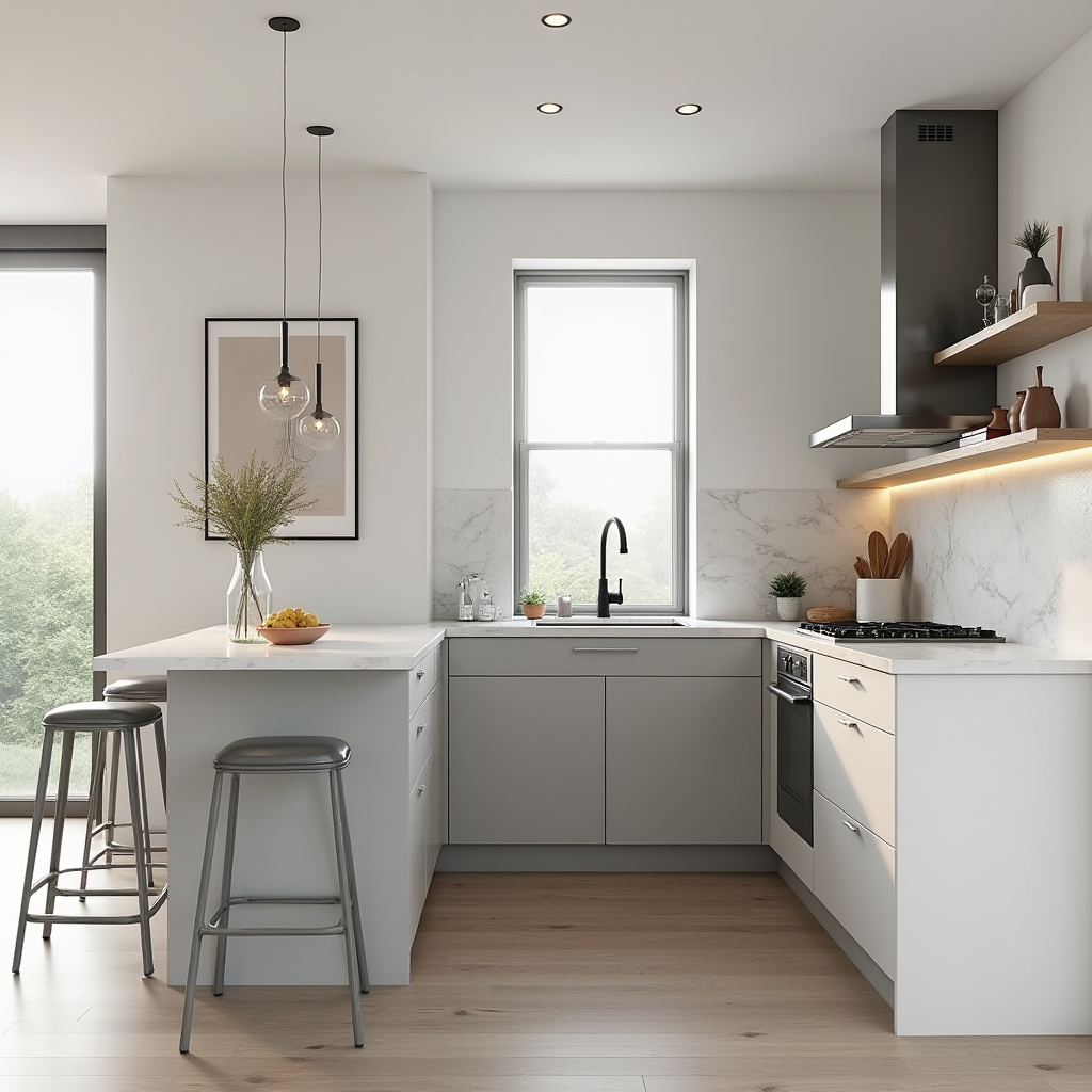 boho two tone kitchen cabinets 24