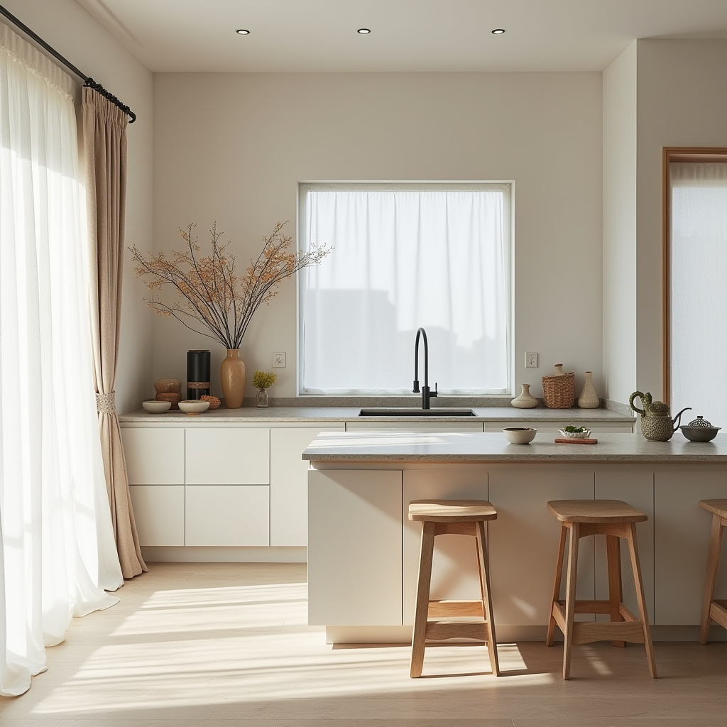 boho two tone kitchen cabinets 29