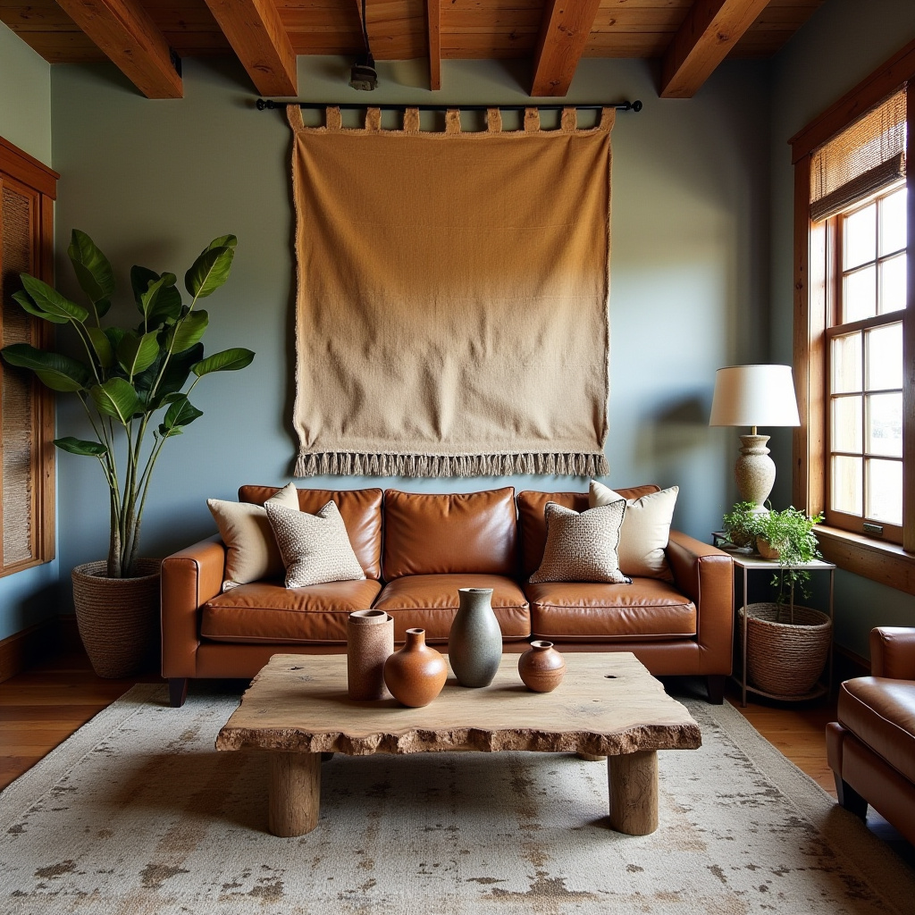 boho wall art living room 11