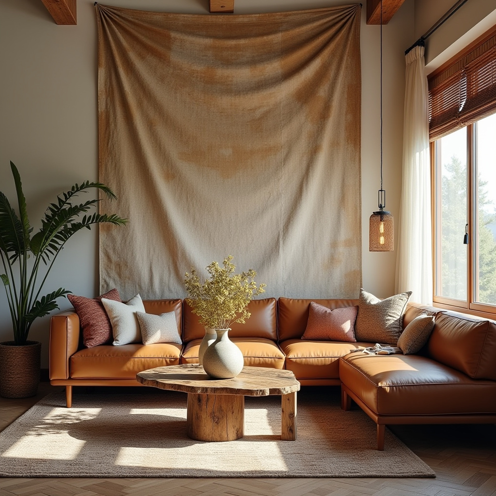 boho wall art living room 12