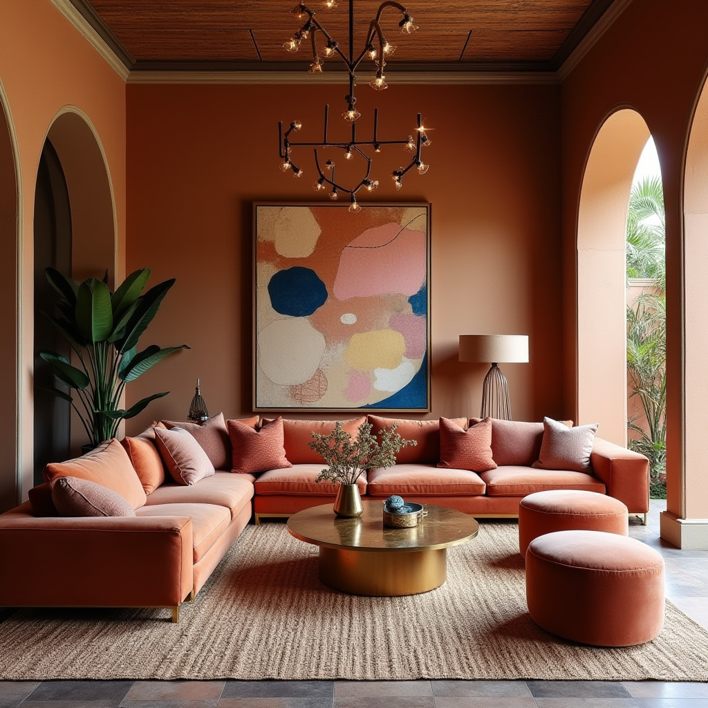 boho wall art living room 13