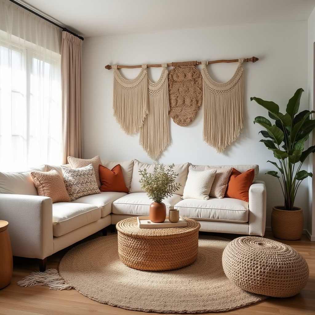 boho wall art living room 2