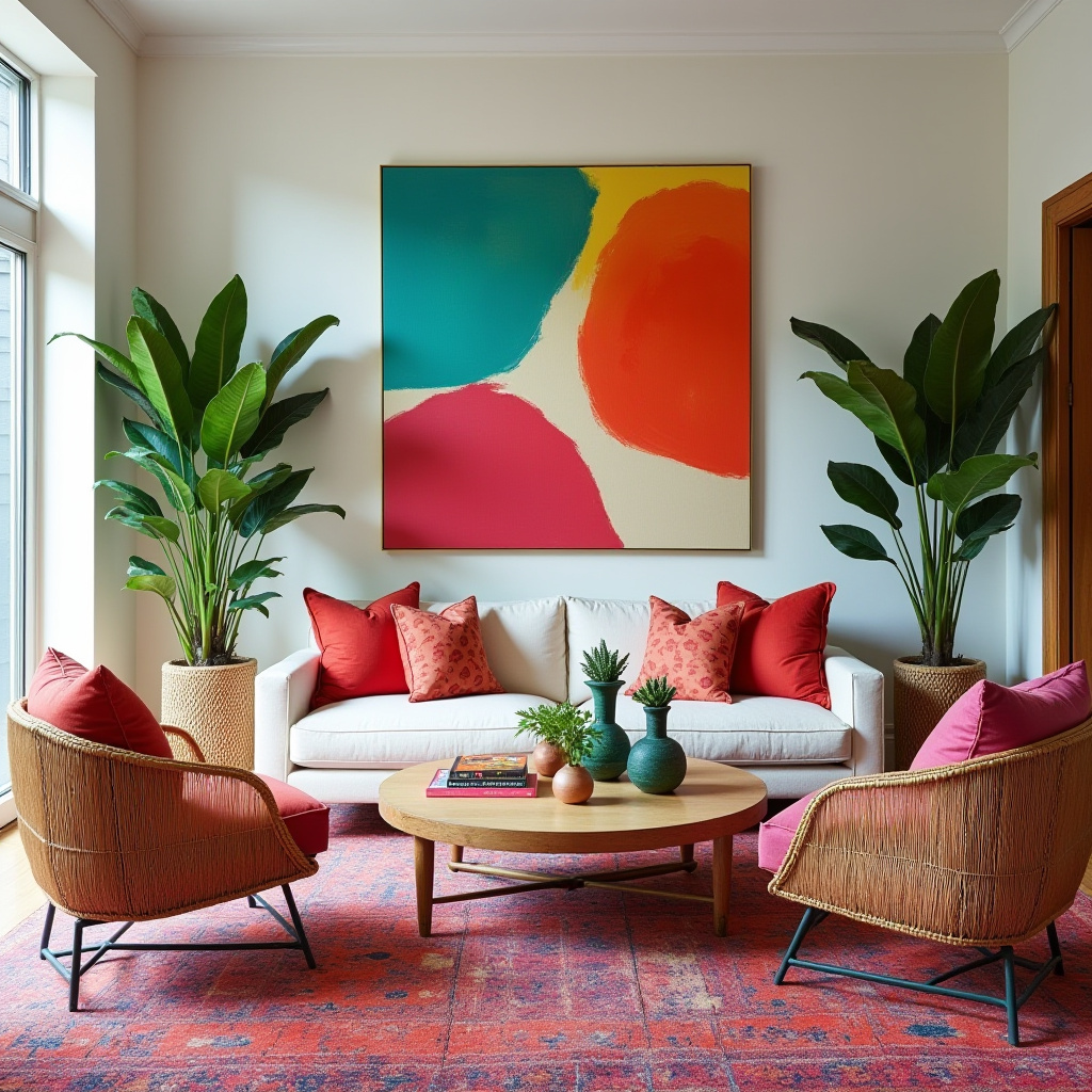 boho wall art living room 33