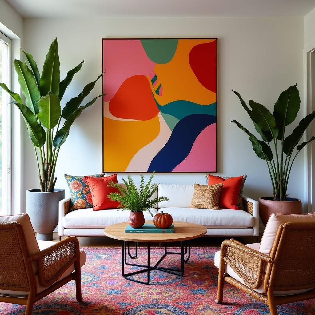 boho wall art living room 34