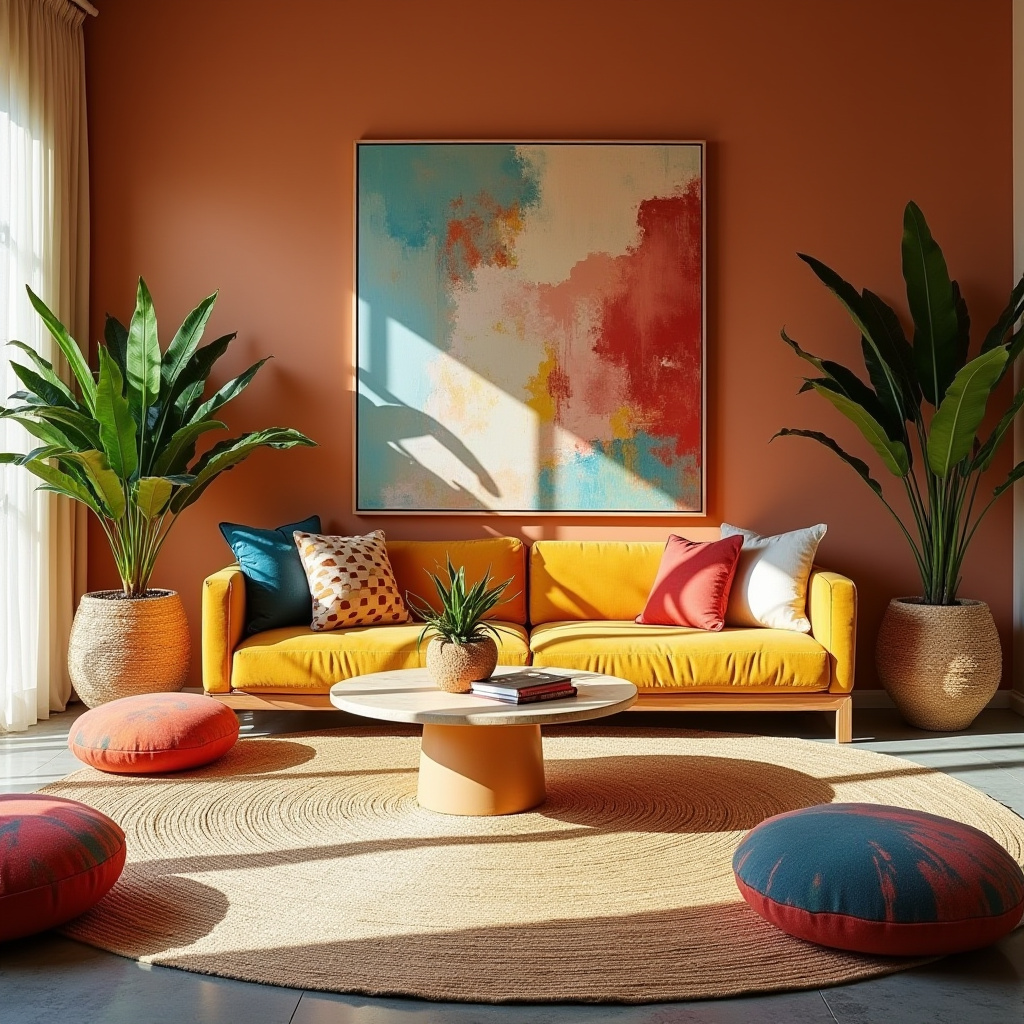 boho wall art living room 6