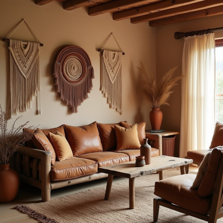 boho western living room 1