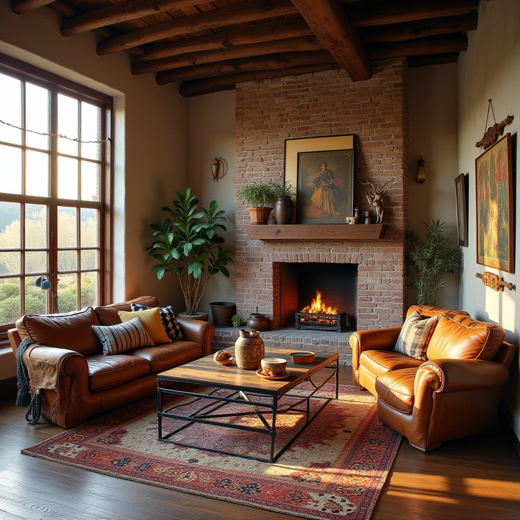 boho western living room 10