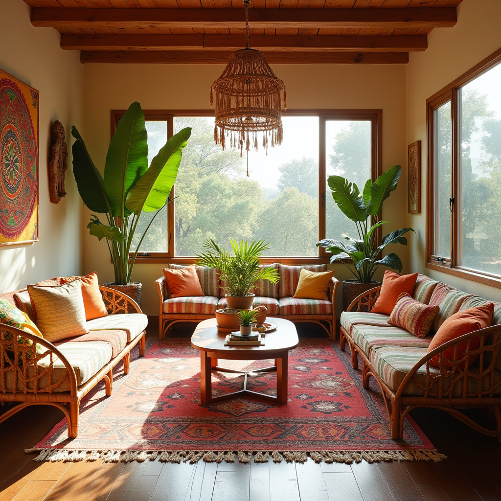 boho western living room 13
