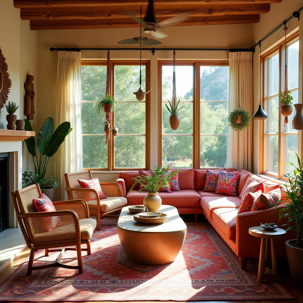 boho western living room 14
