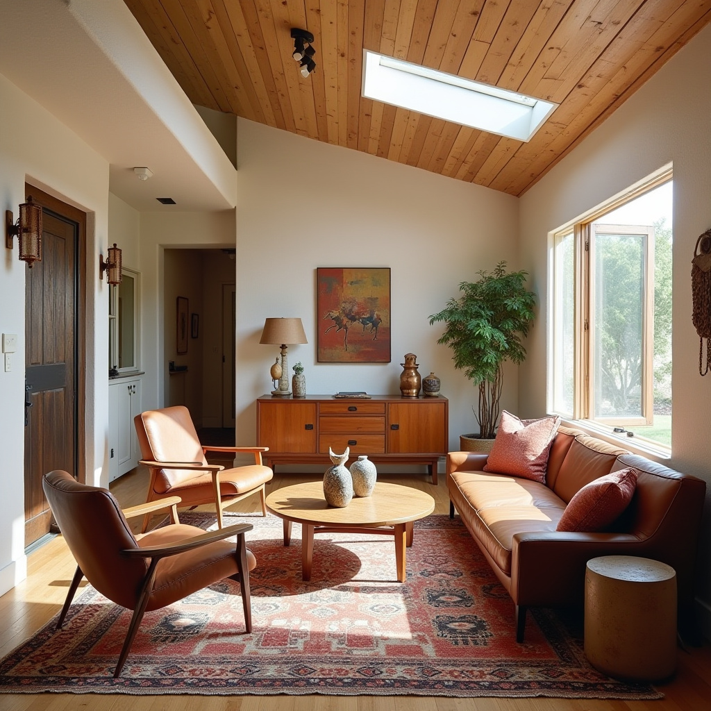 boho western living room 15