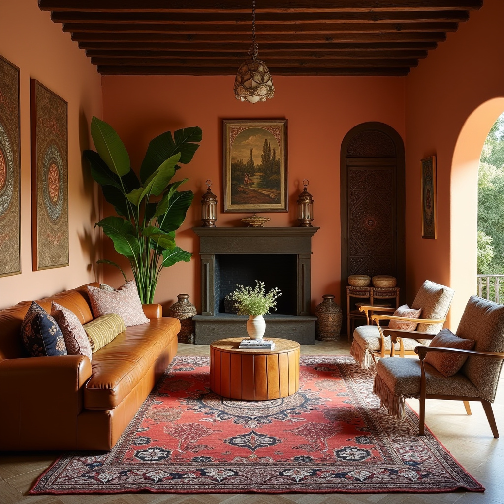 boho western living room 19