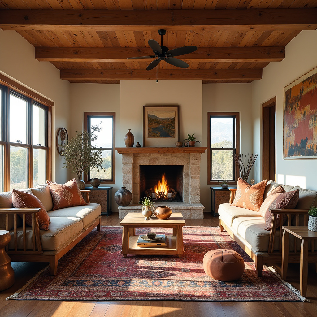 boho western living room 27