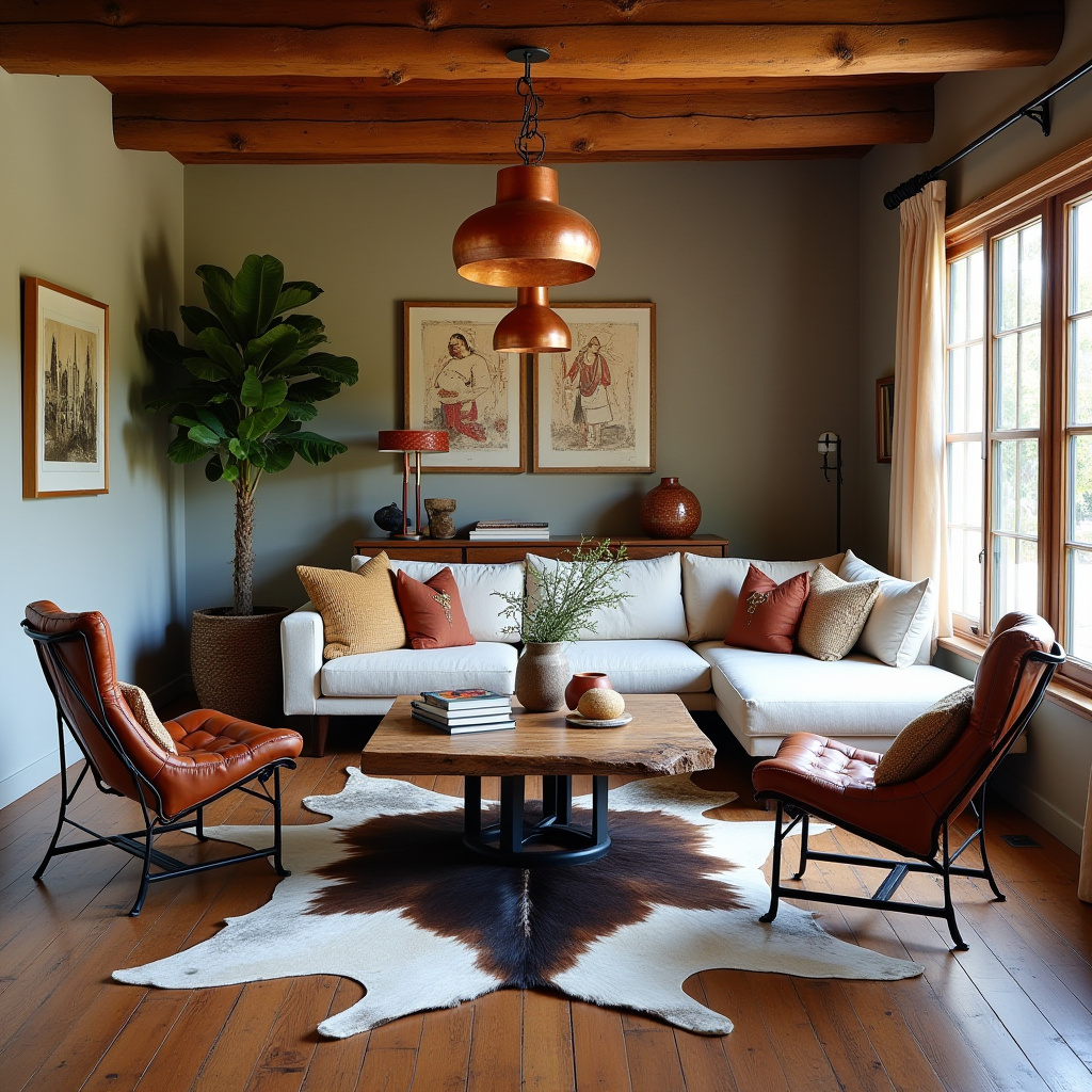 boho western living room 4
