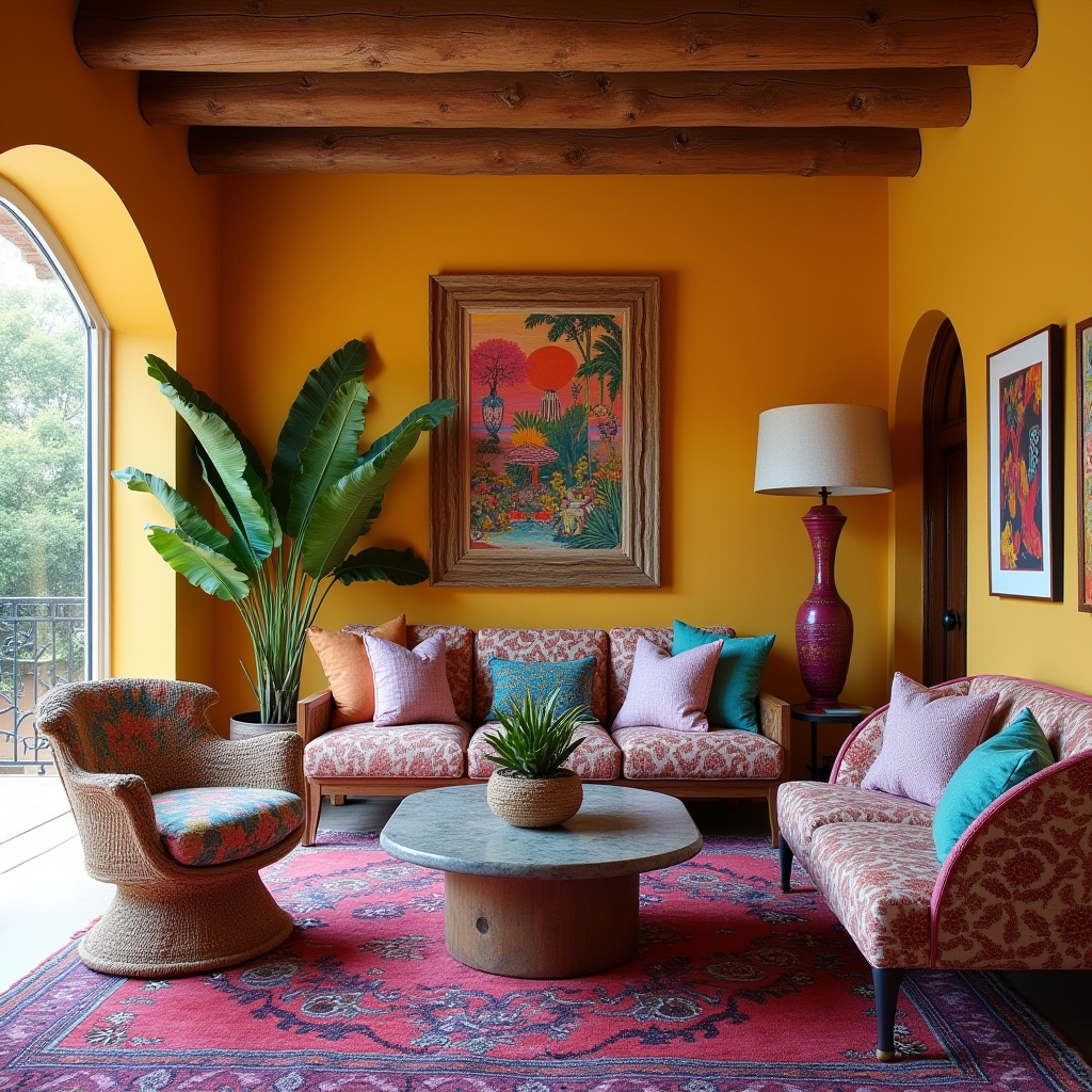 boho western living room 40
