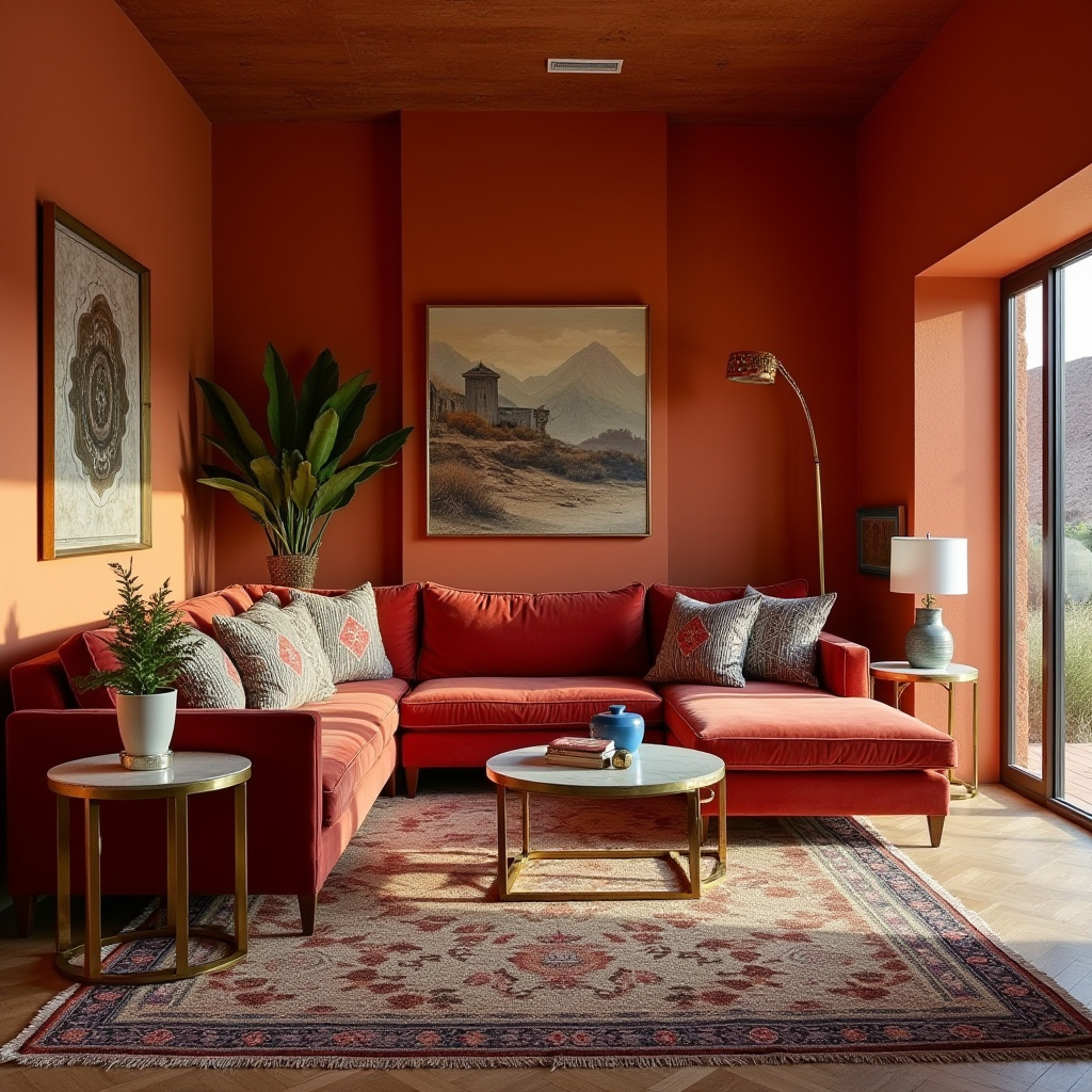 boho western living room 8