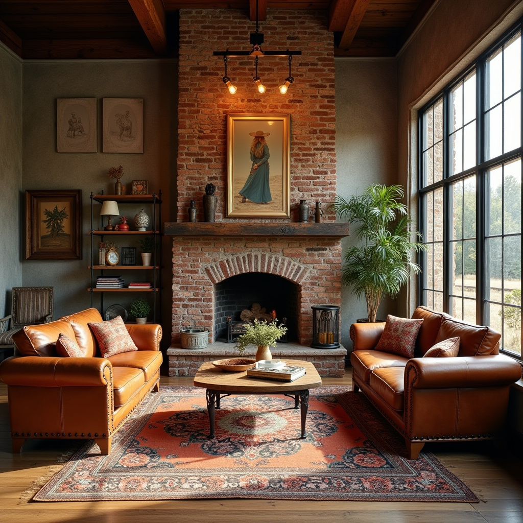 boho western living room 9