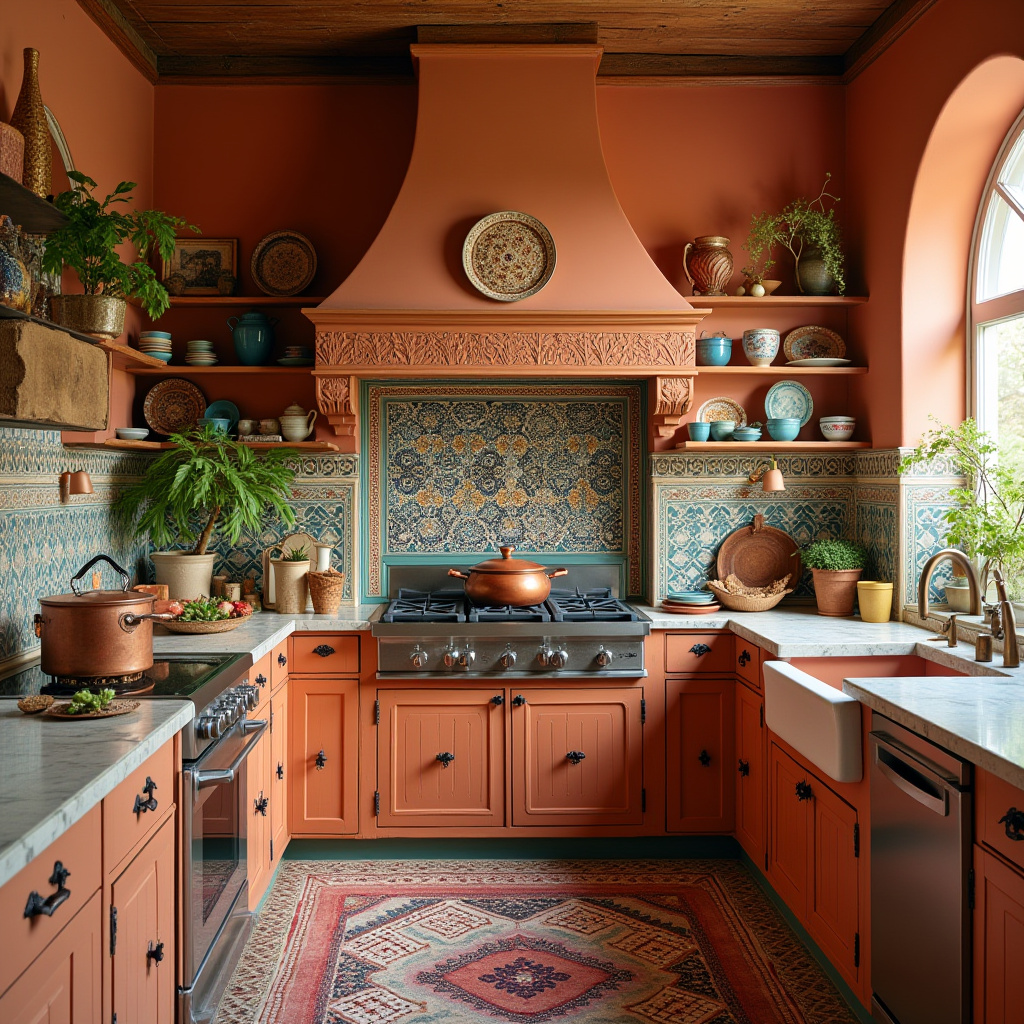 bright boho kitchen 18