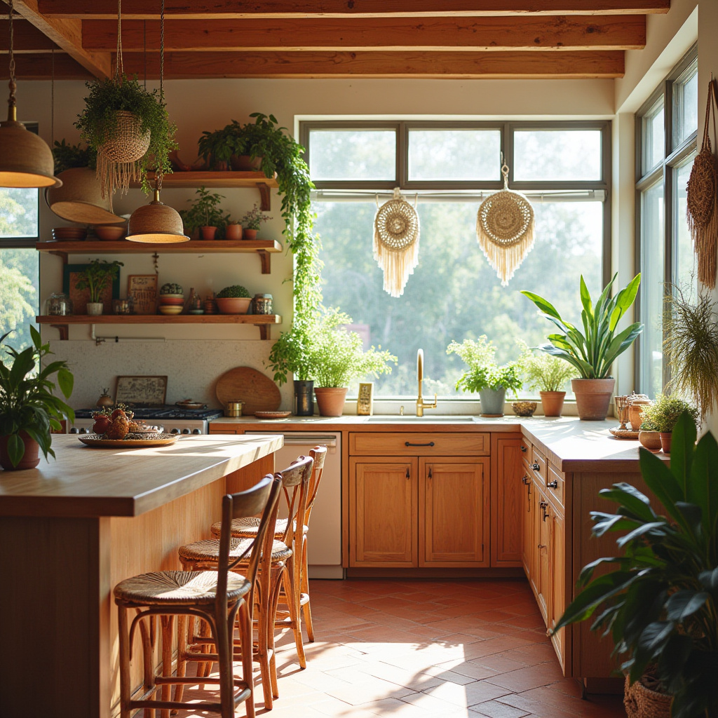 bright boho kitchen 2