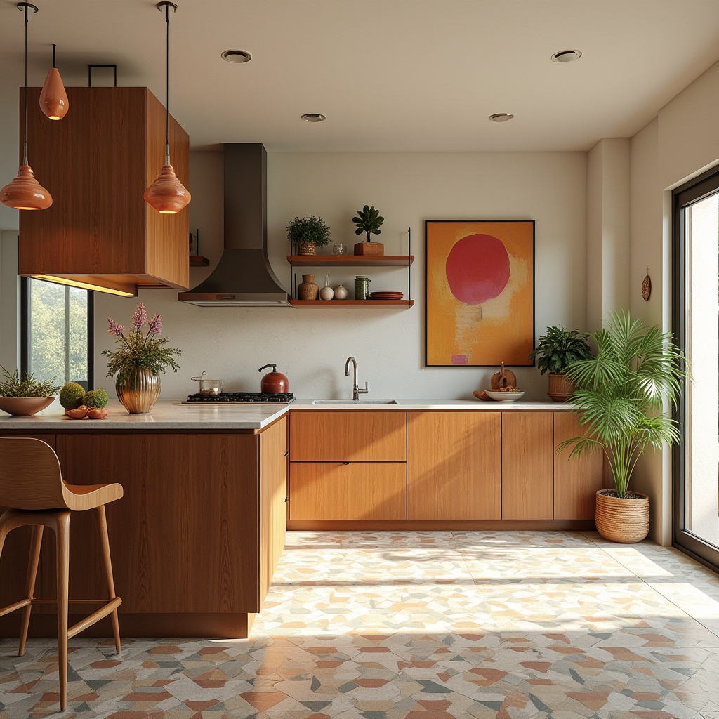 bright boho kitchen 20