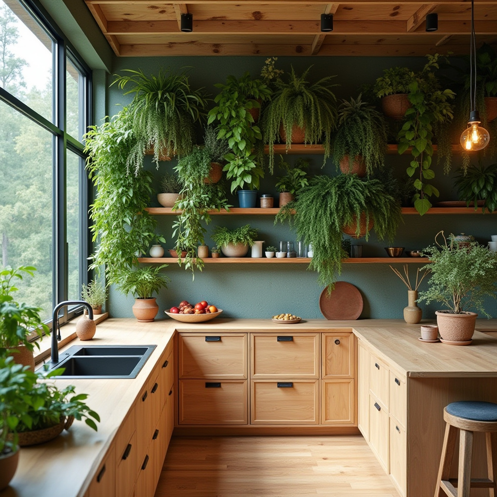 bright boho kitchen 21