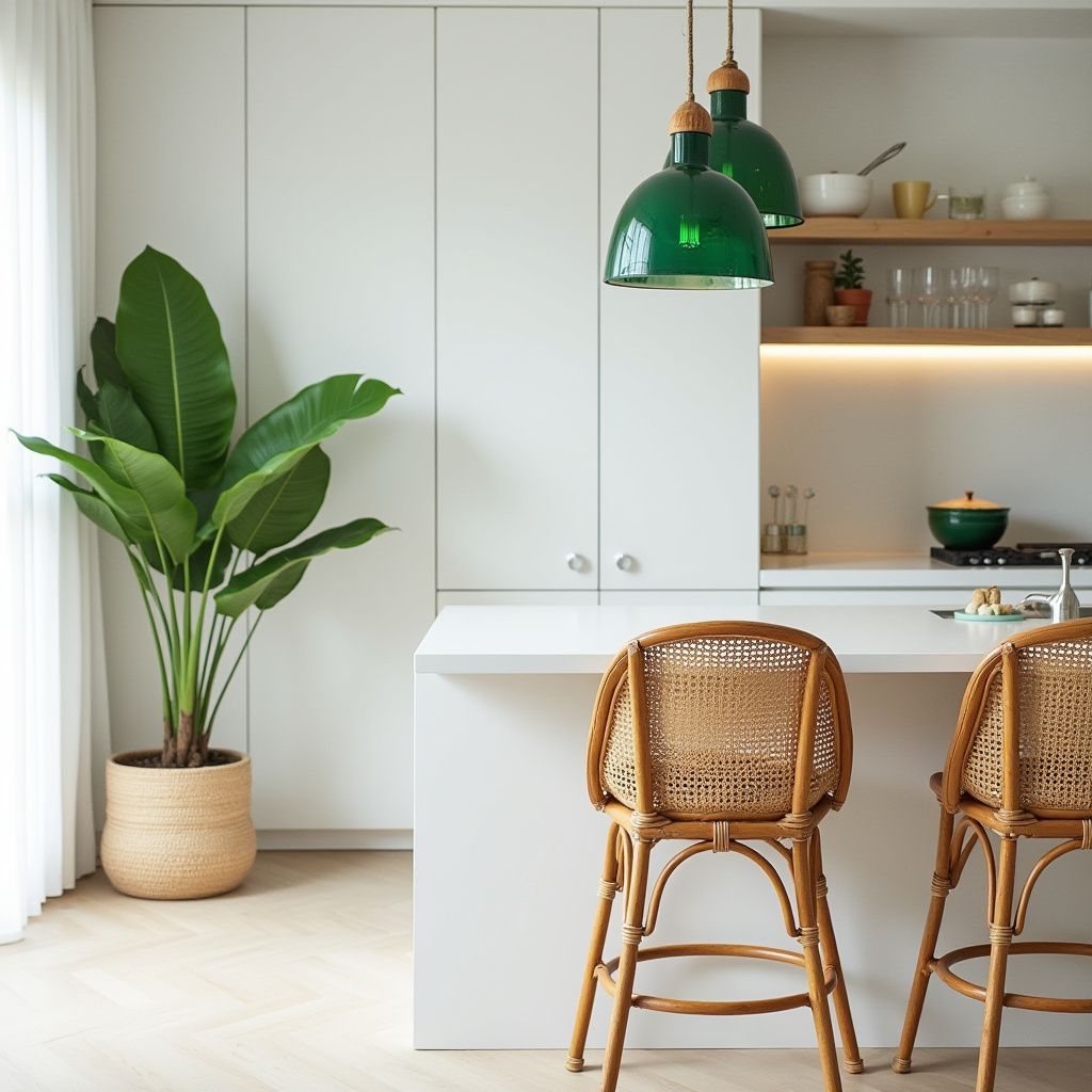 bright boho kitchen 27
