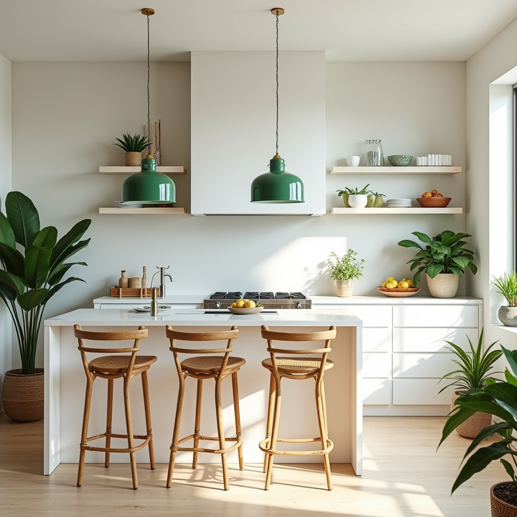 bright boho kitchen 28