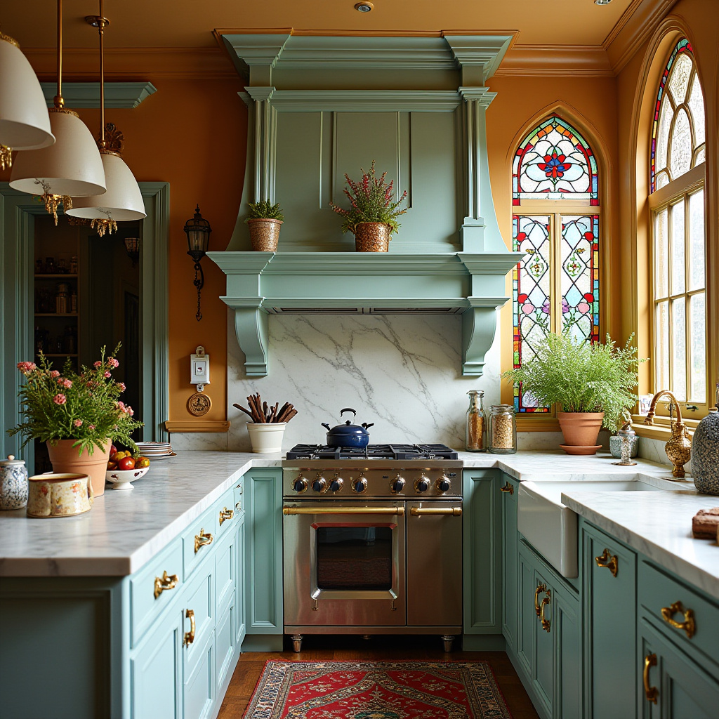 bright boho kitchen 29