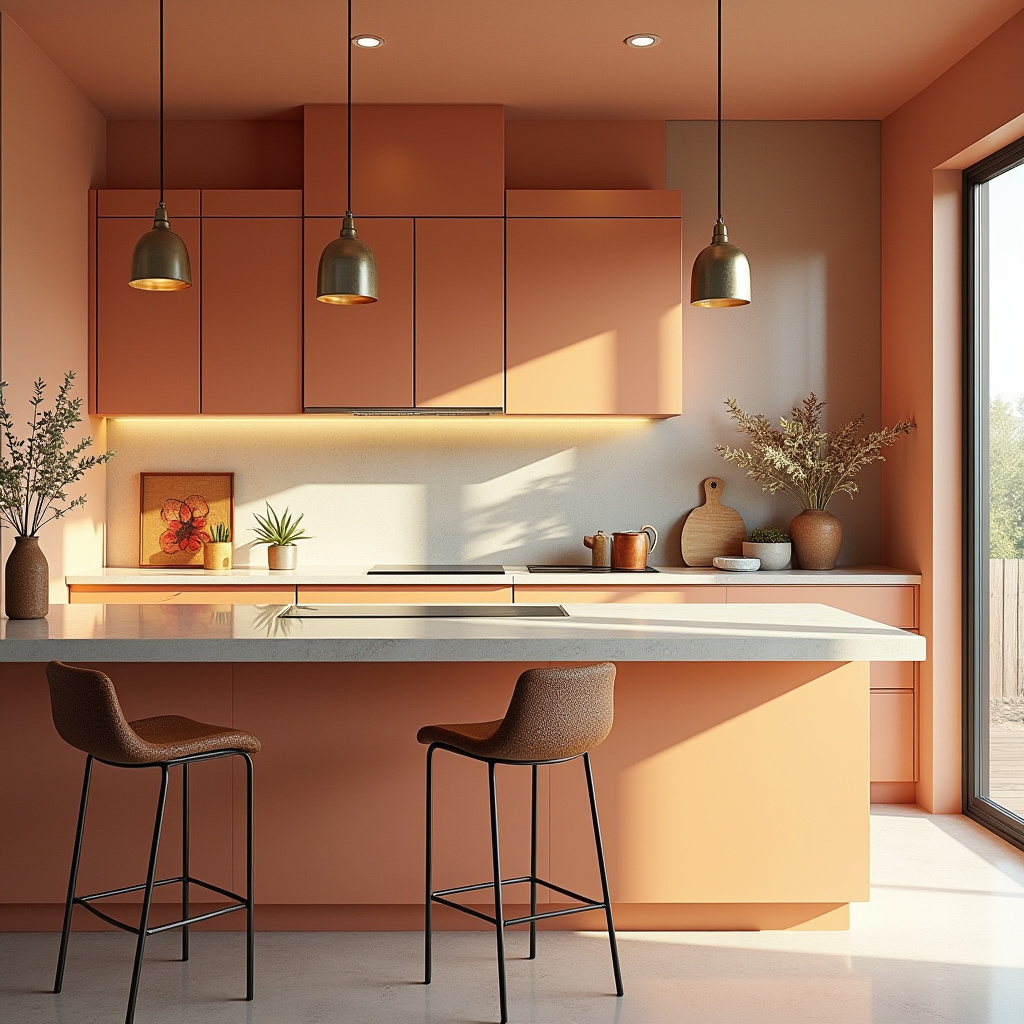 bright boho kitchen 31