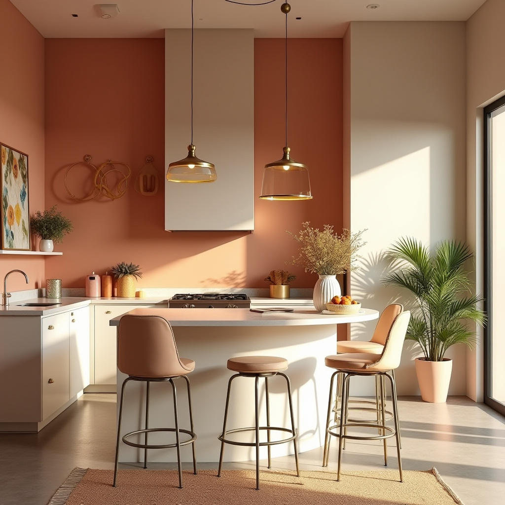 bright boho kitchen 32