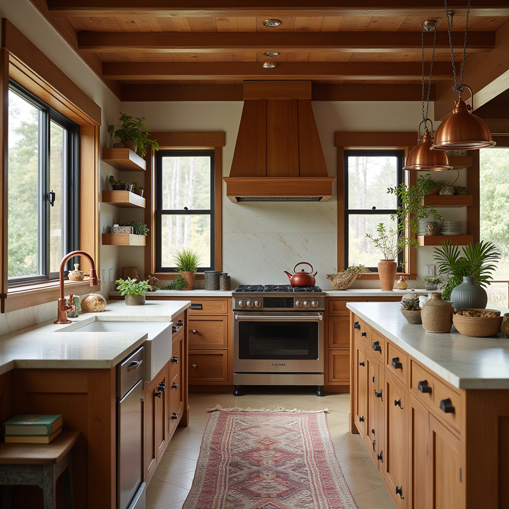 bright boho kitchen 40