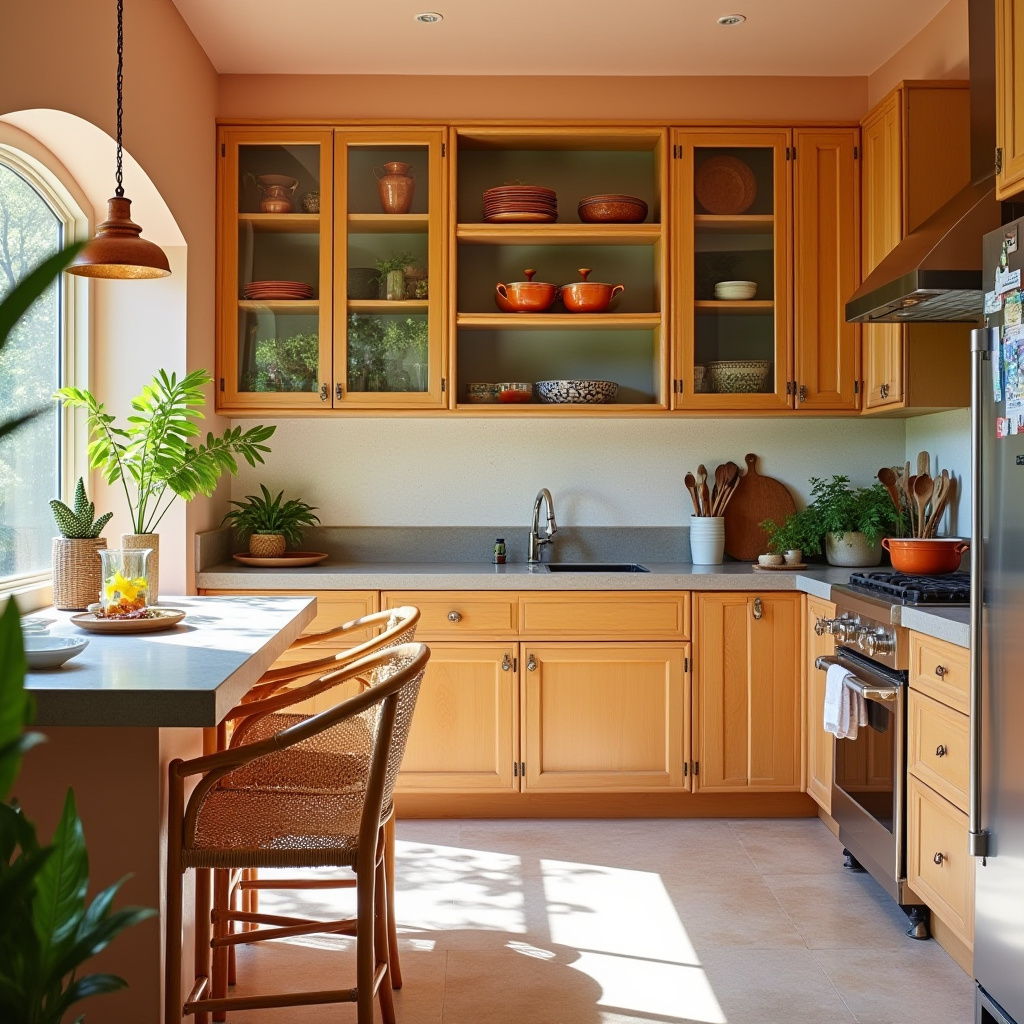 bright boho kitchen 5
