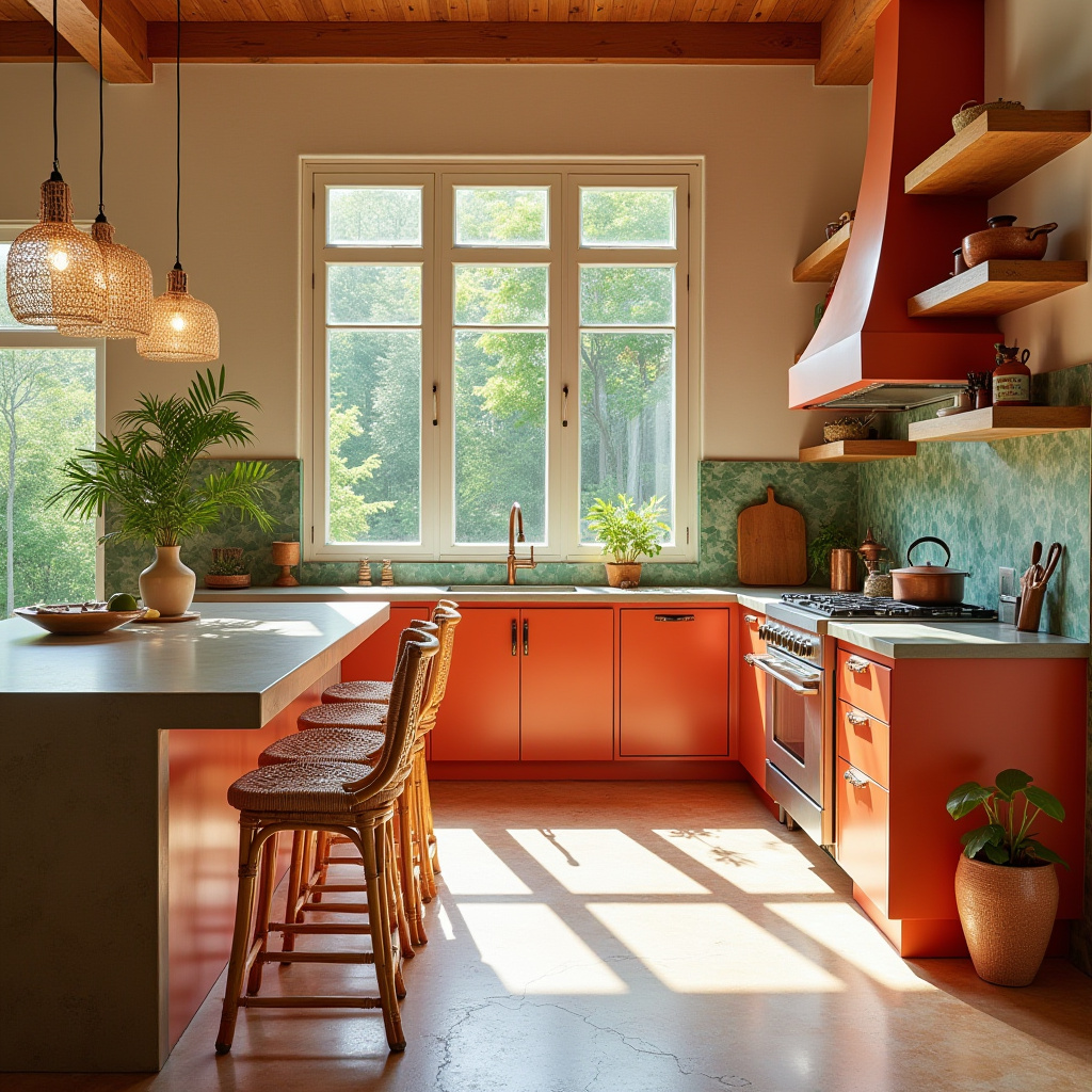bright boho kitchen 6