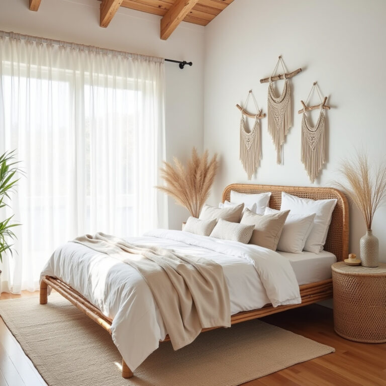coastal boho bedroom 1