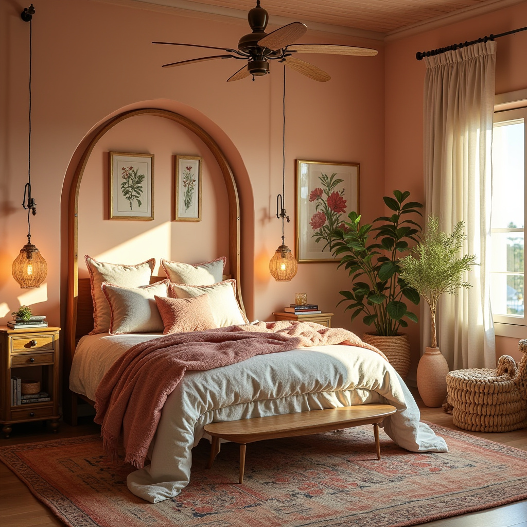 coastal boho bedroom 15