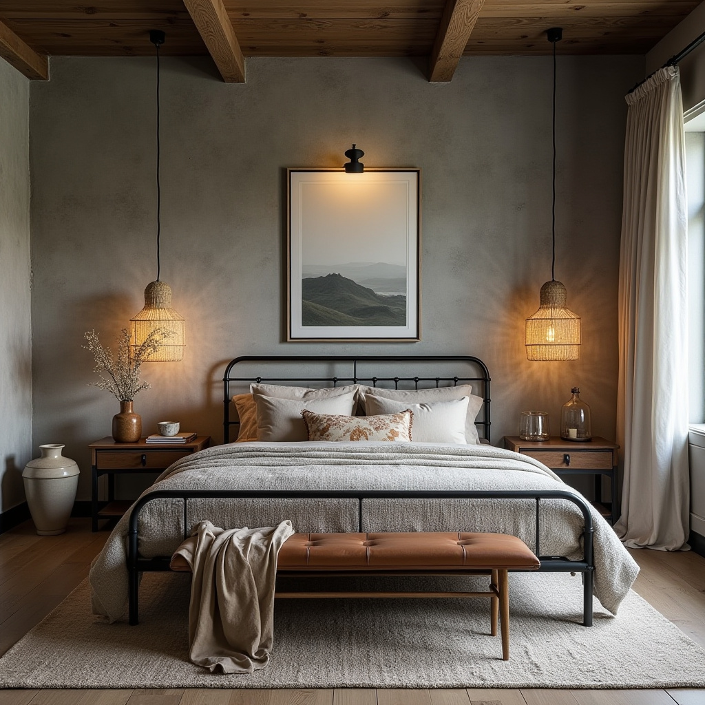 coastal boho bedroom 17